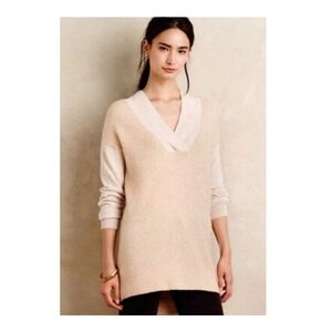 MOTH Sweater Wool Blend V‎ Neck Pullover MEDIUM Anthropologie